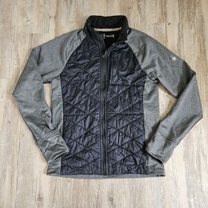 Smartwool Men's Smartloft Hybrid Black and Gray Lightweight Jacket Small